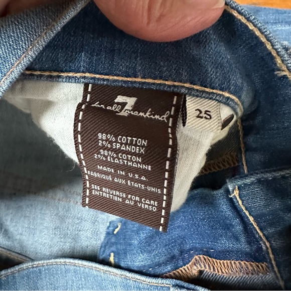 7 For All Mankind Skinny Crop and Roll Jeans - Picture 4 of 10